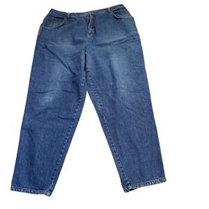 Geoffrey Hunter Straight Leg Jeans Womens 24W Blue High Rise 100% Cotton Vintage